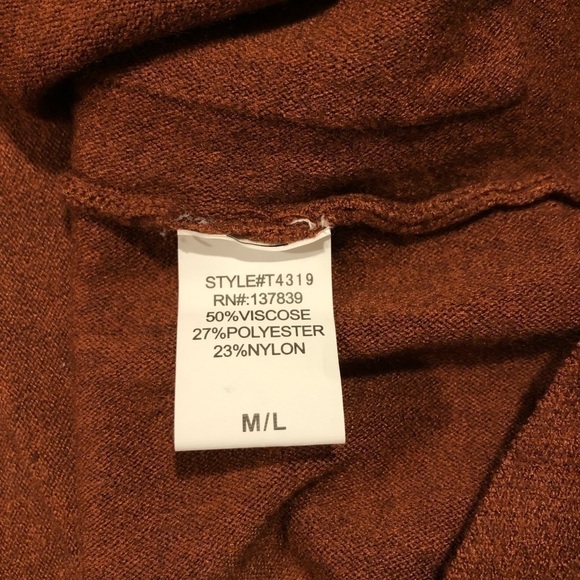 NWT Altar’d State Super Soft Patch Pocket V-Neck Tunic Brown Sweater M/L - Picture 7 of 11